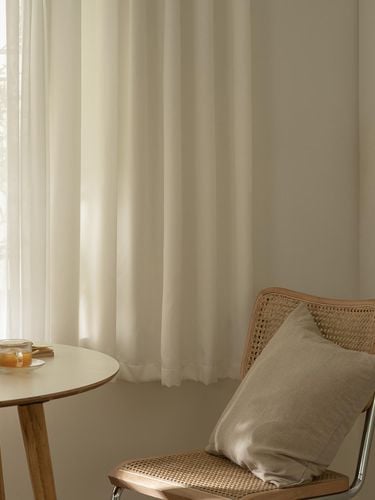 White pinch pleats small window blackout curtain - DECOVIEW - Modalova