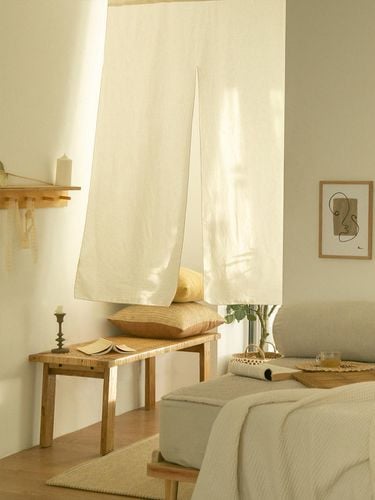 Natural Cotton Cover Curtain - DECOVIEW - Modalova