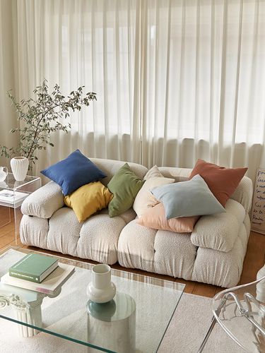 Comfort Solid Linen Cushion Cover - DECOVIEW - Modalova