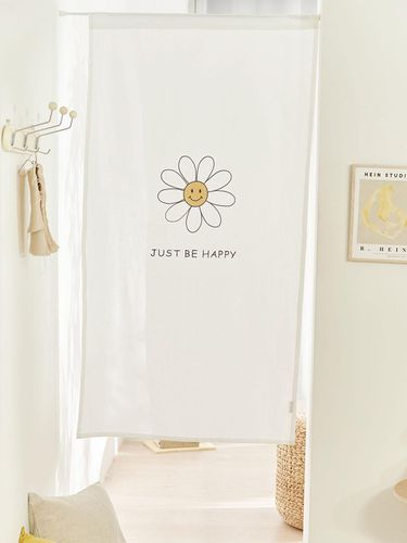 Smile Flower Embroidery Curtain - DECOVIEW - Modalova