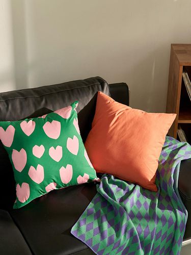 Green Heart Cushion Cover - DECOVIEW - Modalova