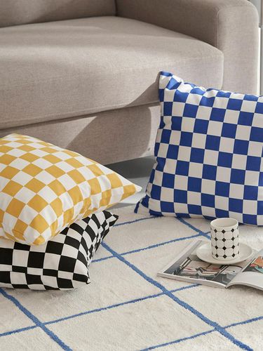 Checkerboard cushion cover - DECOVIEW - Modalova