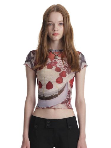 Strawberry mesh top - CLUT STUDIO - Modalova