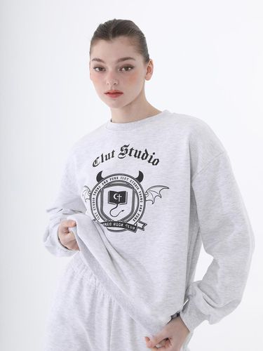 Banned book club sweatshirt - LIGHT GREY - CLUT STUDIO - Modalova