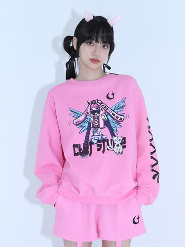 Android sweat shirt - PINK - CLUT STUDIO - Modalova