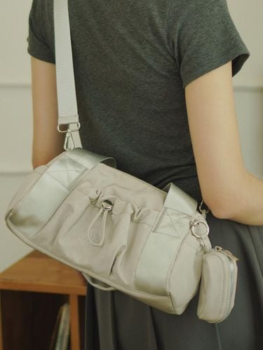 Pouch set] mini ver. glossy tote bag _Light gray - Masmarulez - Modalova