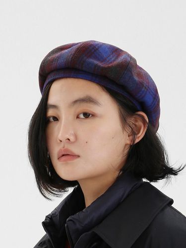 Overseas Sales] [Exclusive] BERET / WOOL CHECK - UNDERCONTROL STUDIO - Modalova