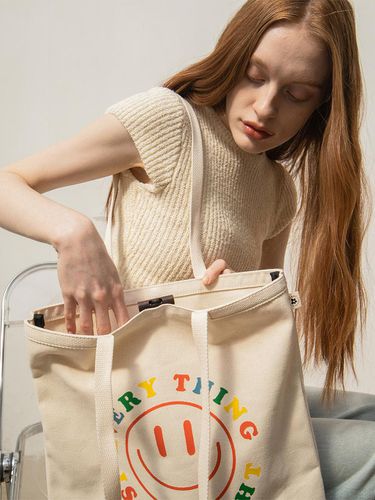 Smiley eco bag Canvas Bag - moiqui - Modalova