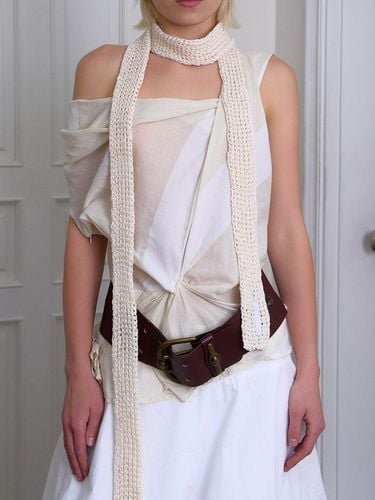 CROCHET LINE Scarf / Light Brown - UNDERCONTROL STUDIO - Modalova