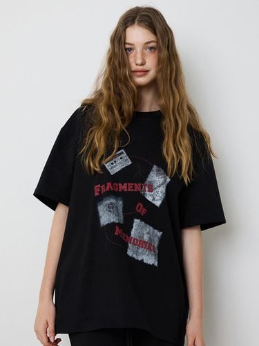 UNISEX] FRAGMENTS PRINT T - SHIRT - BLACK - MEENDERI - Modalova