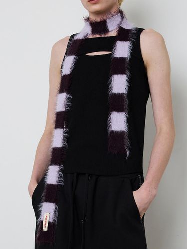 MIXED STRIPE KNIT MUFFLER - MEENDERI - Modalova