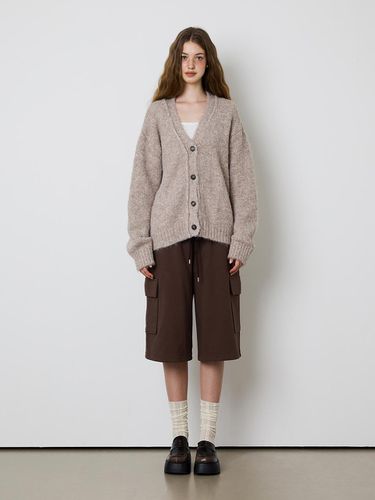 MINI STITCH KNIT CARDIGAN - BEIGE - MEENDERI - Modalova