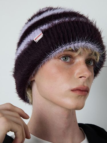 UNISEX] MIXED STRIPE KNIT BEANIE - MEENDERI - Modalova