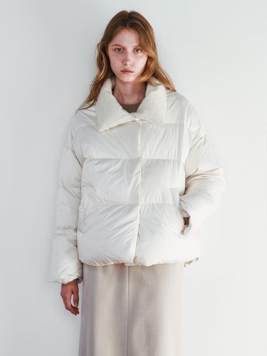 CASHMERE DETAIL DOWN JACKET [3COLORS] - HACIE - Modalova