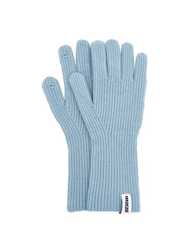 WOOL KNIT GLOVE_SKY BLUE - macni - Modalova