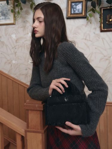 Present Square Fleece Tote Bag [] - leathery - Modalova