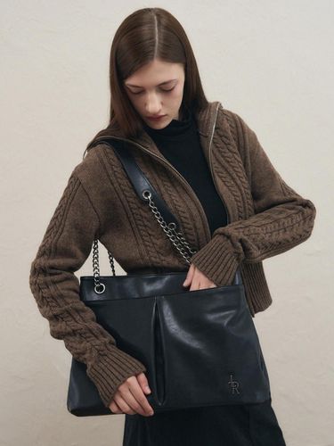 Chain Strap Layered Shopper Bag [] - leathery - Modalova