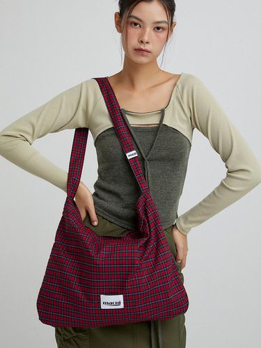 CHECKER ECO CROSS BAG_RED CHECK - macni - Modalova