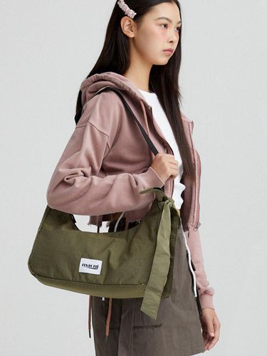 RIBBON CRESCENT CROSS BAG_KHAKI - macni - Modalova