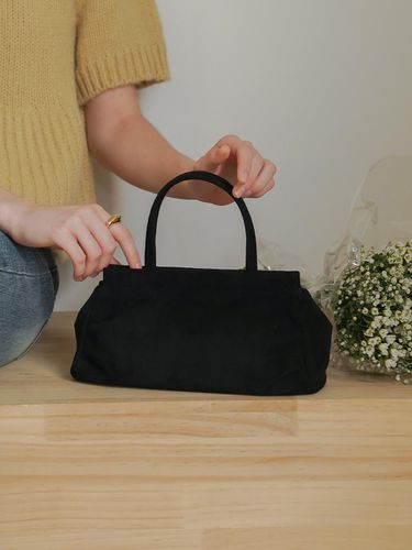 Moko Suede Mini Tote Bag - Black - OVHEE - Modalova