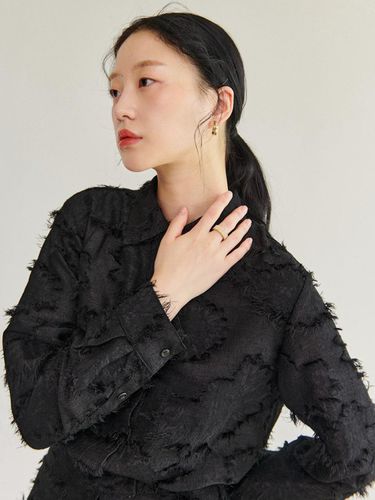 Oversized fur shirts - Black - rysm - Modalova