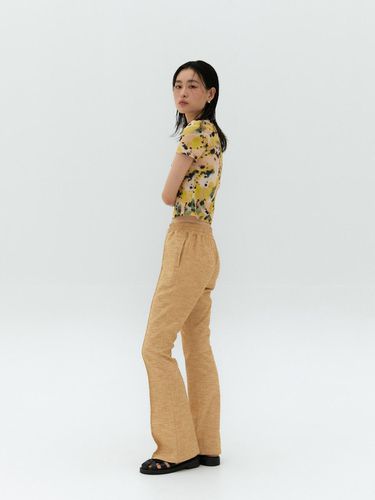 Sand pin - tuck pants - Yellow - rysm - Modalova