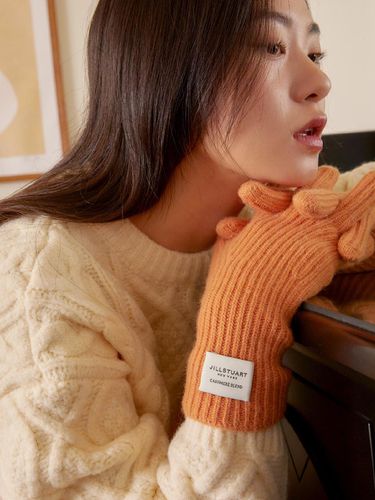 Fingerhole] Solid Color Wool Cashmere gloves - JILLSTUART - Modalova