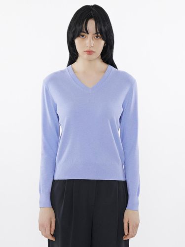 Natural V-neck knitwear - SISTINA - Modalova