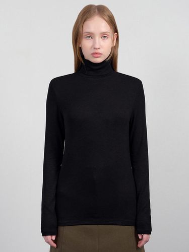 V-neck turtleneck low jersey T-shirt - SISTINA - Modalova