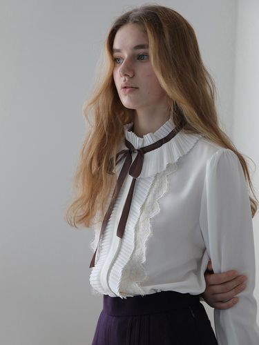 Closer] Pleats, lace, ribbon, blouse - CAHIERS - Modalova