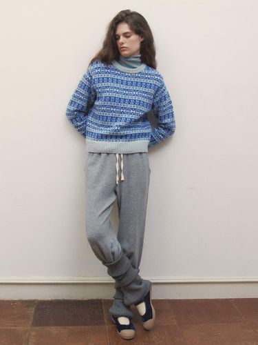 NORDIC WOOL KNIT - CLEAR BLUE - Bensimon - Modalova