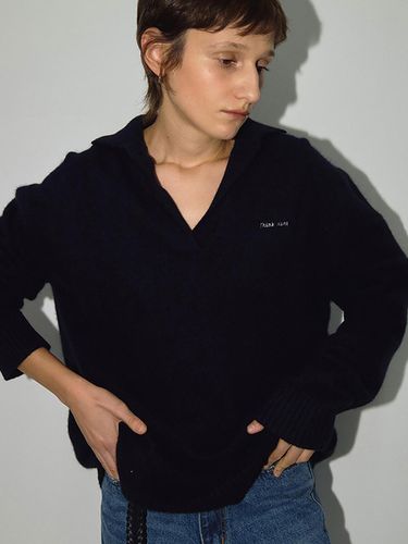 Hilde Sweater, Navy - THINK PLANT - Modalova