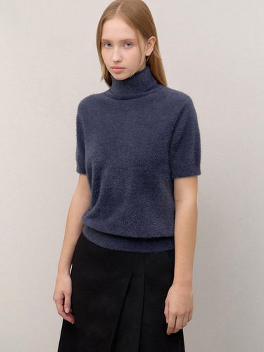 Boucle High-Neck Half Sleeve sweater - SISTINA - Modalova