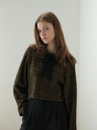 CAHISIENNE] Ribbon point cropped sweater - CAHIERS - Modalova