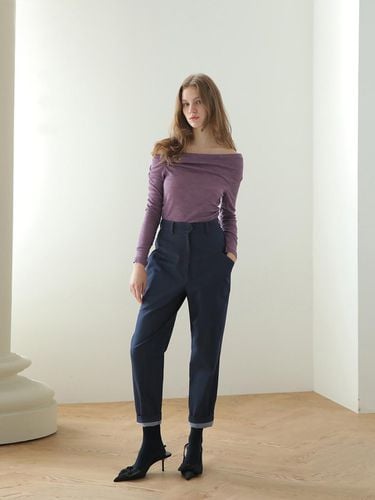 CAHISIENNE] Red stitch denim pants_blue - CAHIERS - Modalova