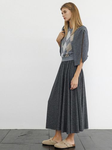 Cozy Elastic Waist Long Skirt - KOZNOK - Modalova