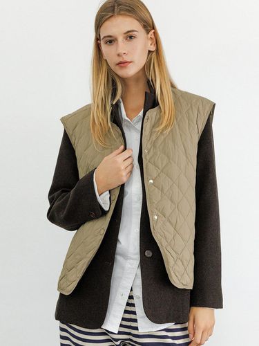 Down Quilted Padded Cozy Vest - KOZNOK - Modalova