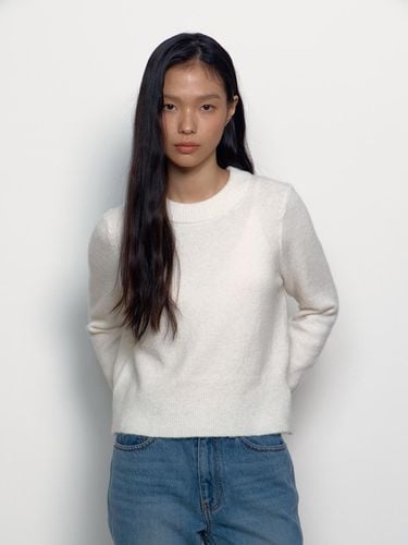 ROUND PULLOVER SWEATER_CREAM - MIMEME - Modalova