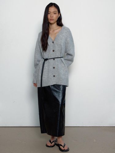 VOLUME KNIT OUTER_GRAY - MIMEME - Modalova