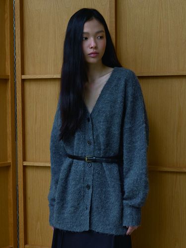 VOLUME KNIT OUTER_CHARCOAL - MIMEME - Modalova