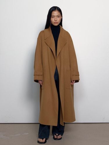 WIDE COLLAR HANDMADE COAT_CAMEL - MIMEME - Modalova