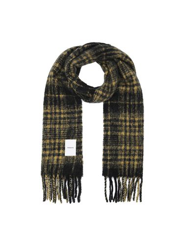 Wool alpaca check muffler_ENAJX24411YEX - EPIGRAM - Modalova