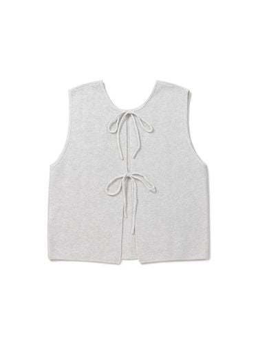 Two-Way Tie Knitwear Vest_EFWAW24711GYL - EPIGRAM - Modalova