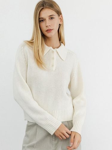 Cozy Wool Collar Premium Knit Tee - KOZNOK - Modalova