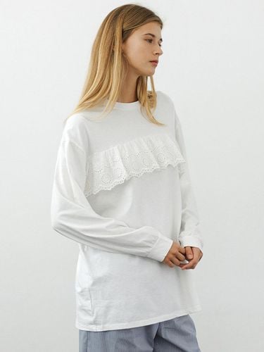 Lace Long Sleeve T-Shirt - KOZNOK - Modalova