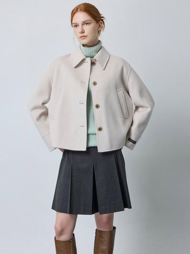 Handmade Wool-Cashmere Collar Crop Jacket (LE_C244MSG155) - CC collect - Modalova