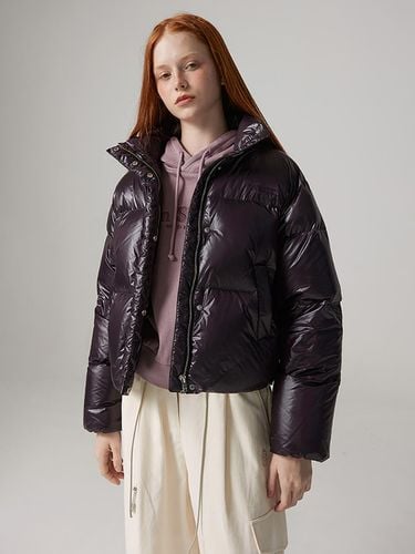 Essential Cropped Down Padded Jacket Dark Purple - bensherman - Modalova