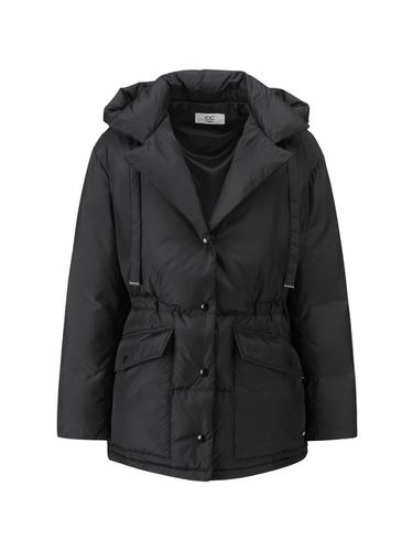 Hooded Half Length Down Jacket [Black] (C244PSG825) - CC collect - Modalova