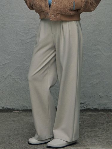 TWEE] Lacoru Two Tuck Wide Slacks - TWEE - Modalova