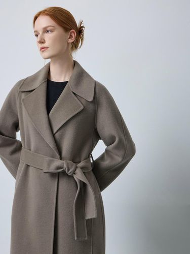 Belted Handmade Wool-Cashmere Long Coat (SP_C244MSG170) - CC collect - Modalova